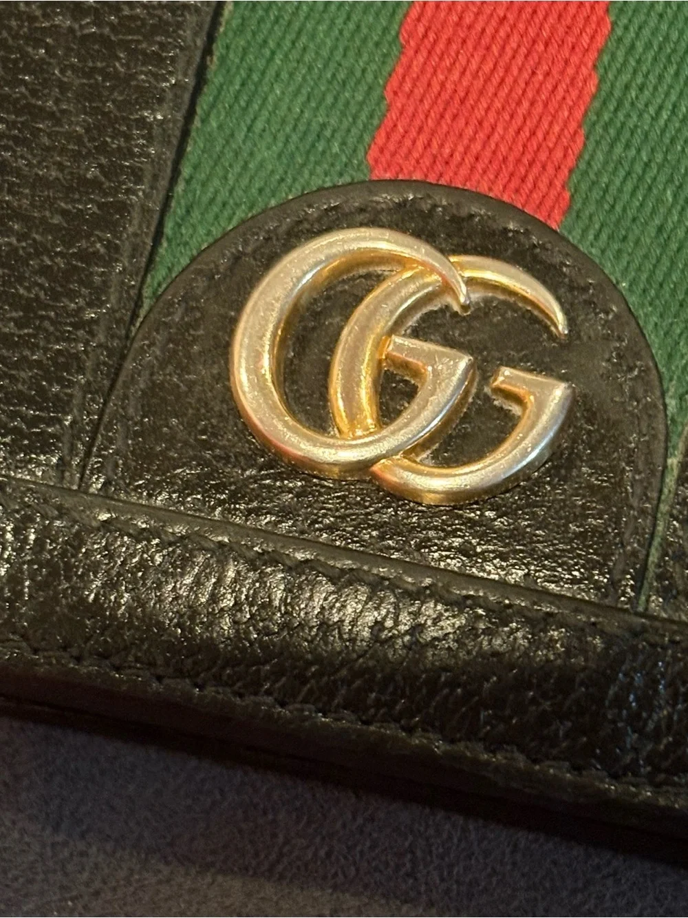 Gucci Black Leather Card Case Wallet